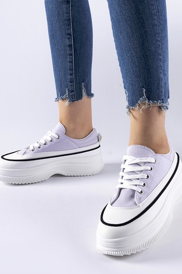 Scarpe da ginnastica viola con piattaforma Plesio