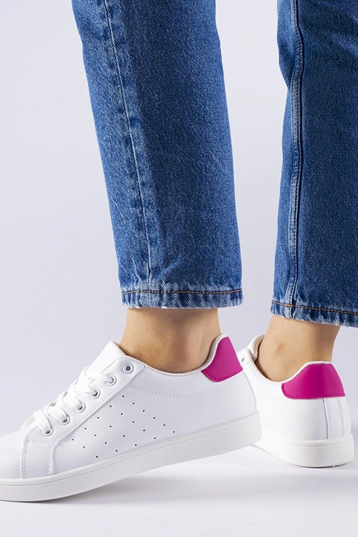 Sneakers bianco-rosa Bourassa