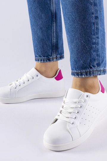 Sneakers bianco-rosa Bourassa 2