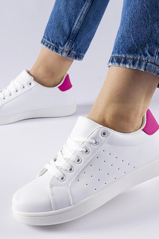 Sneakers bianco-rosa Bourassa