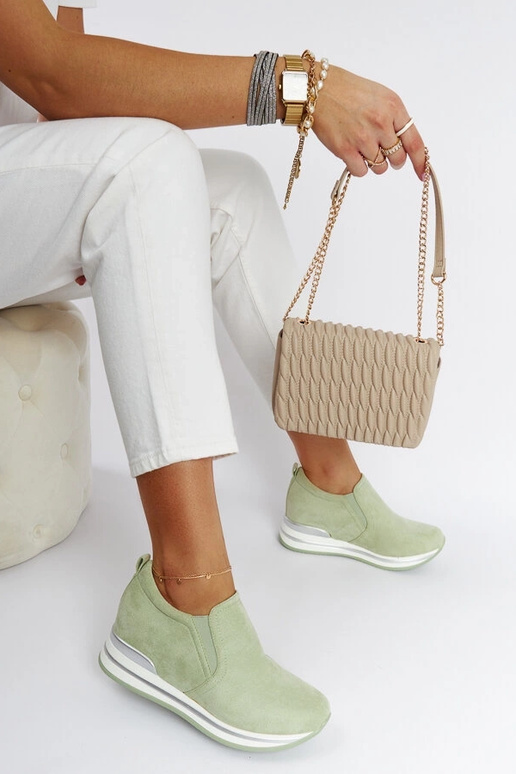 Sneakers verdi con zeppa Alquippa