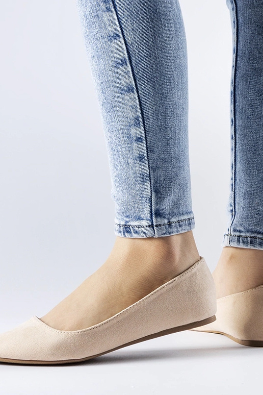 Ballerine beige a punta Riv