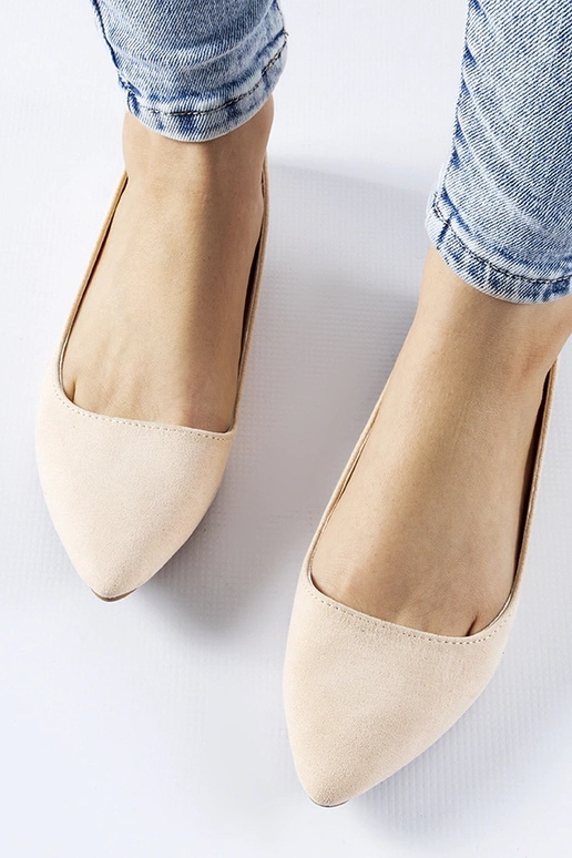 Ballerine beige a punta Riv