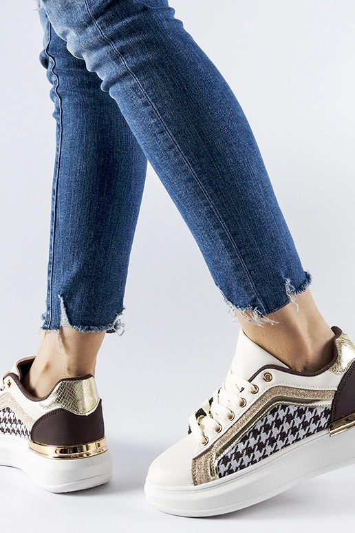 Sneakers Briercliff marroni e beige...