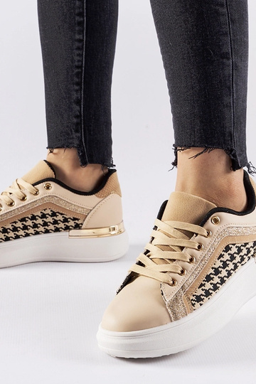 Sneakers beige glitterate... 2