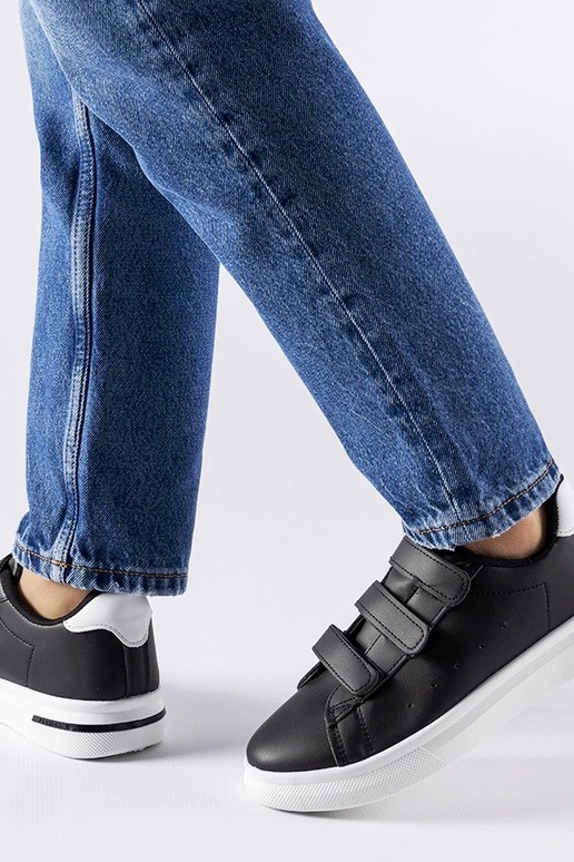 Sneakers nere in velcro Paré - suola...