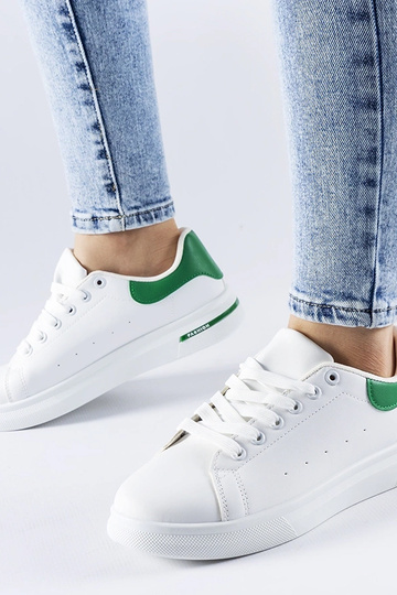 Sneakers Leland bianche e verdi 2