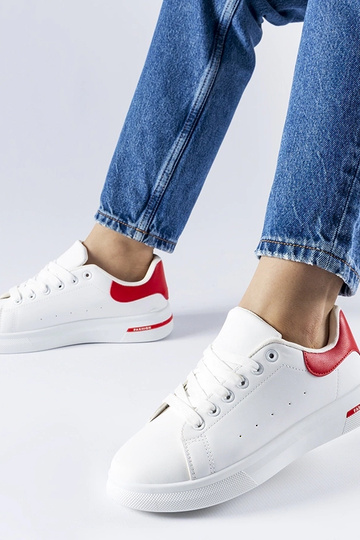 Sneakers Leland rosse e bianche