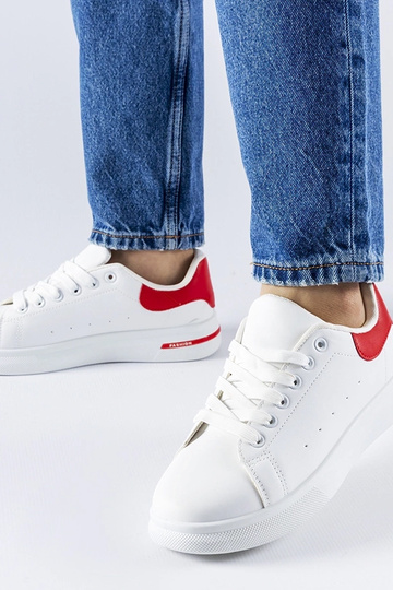 Sneakers Leland rosse e bianche 2