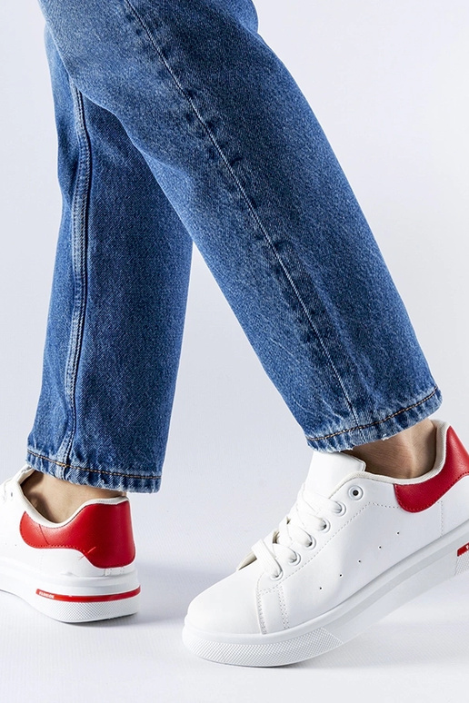 Sneakers Leland rosse e bianche