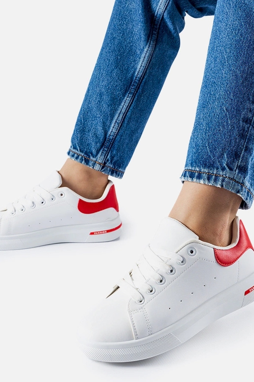 Sneakers Leland rosse e bianche