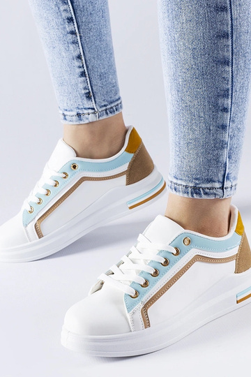 Sneakers bianco-blu Mayfield