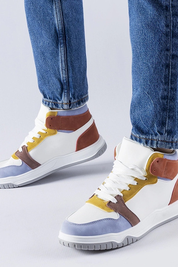 Sneakers alte viola di...