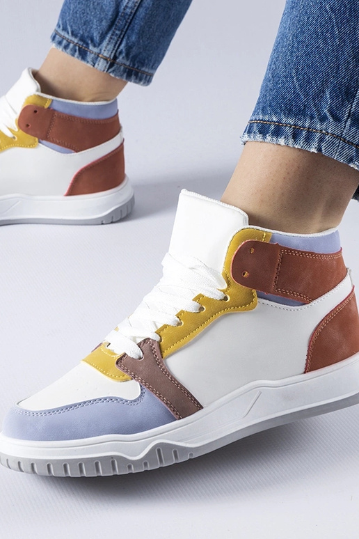 Sneakers alte viola di Elizabeth