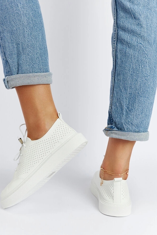 Sneakers bianche perforate Laytonville