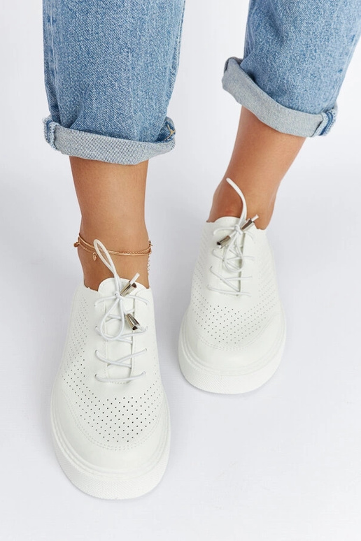 Sneakers bianche perforate Laytonville