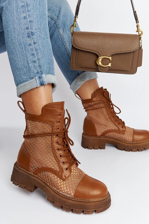 Stivali Waldeck marroni traslucidi