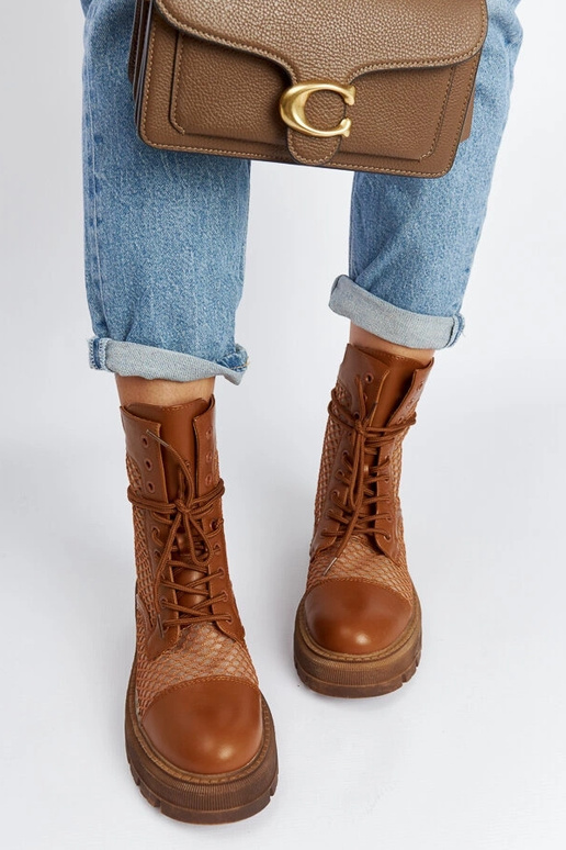 Stivali Waldeck marroni traslucidi