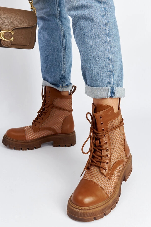 Stivali Waldeck marroni traslucidi