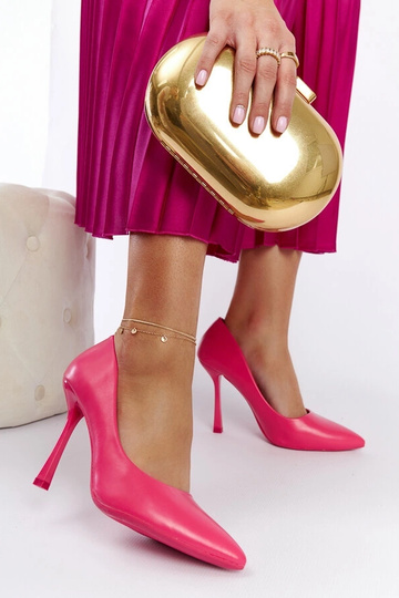 Scarpe con tacco alto rosa...