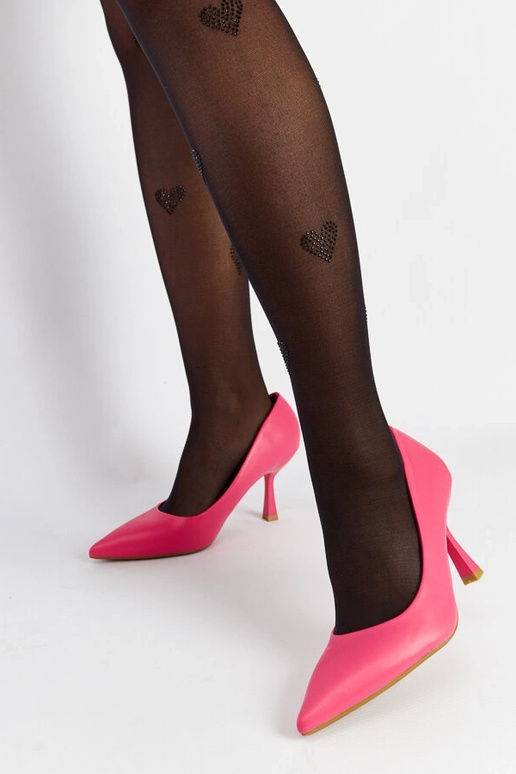 Décolleté Nixon rosa con tacco basso