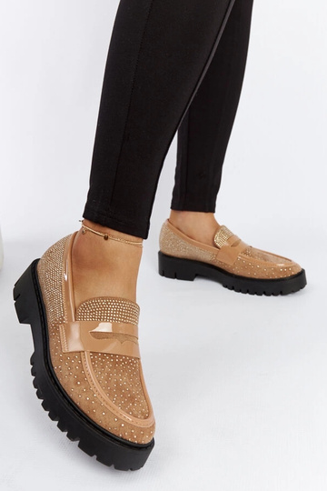 Mocassini marroni decorati... 2