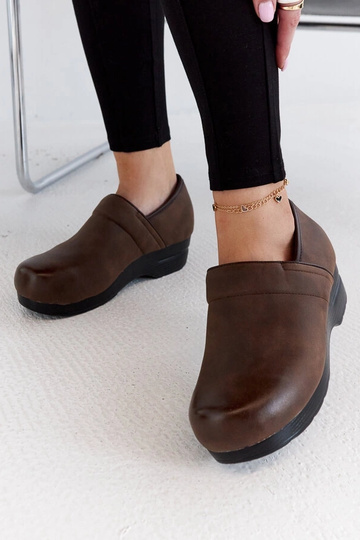 Scarpe con plateau Montoro marroni