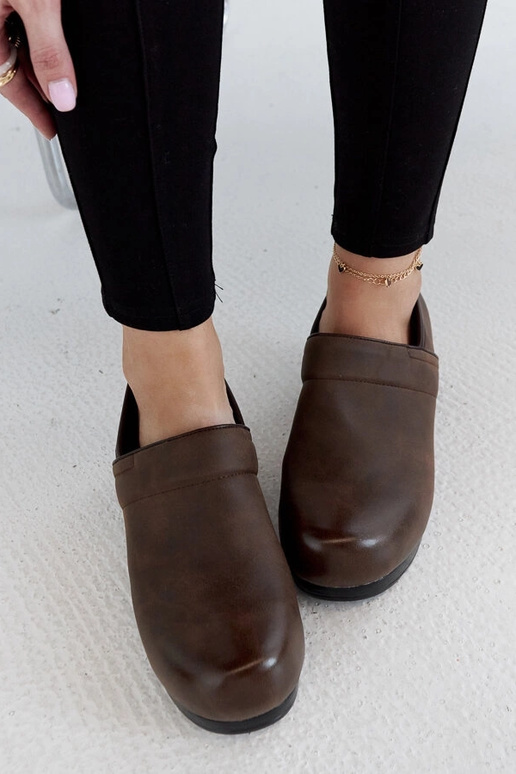 Scarpe con plateau Montoro marroni