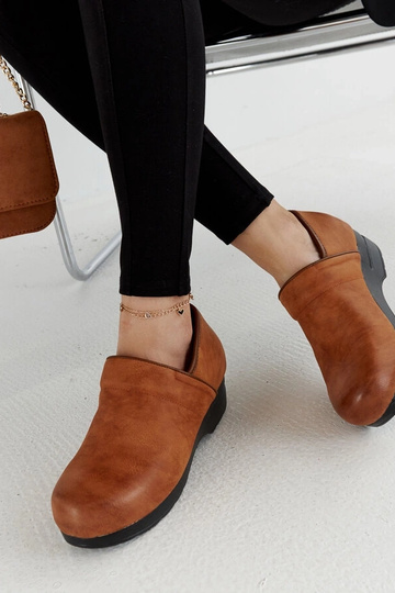 Scarpe con plateau Montoro marroni - Marrone caldo