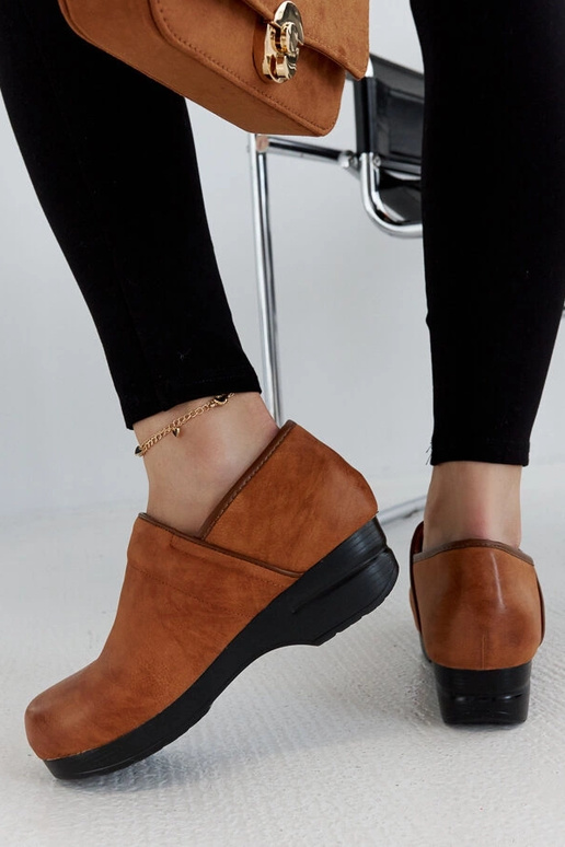 Scarpe con plateau Montoro marroni -...