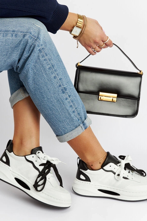 Sneakers bianco e nero Galdino