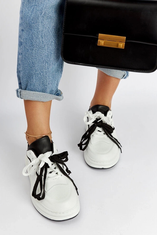 Sneakers bianco e nero Galdino