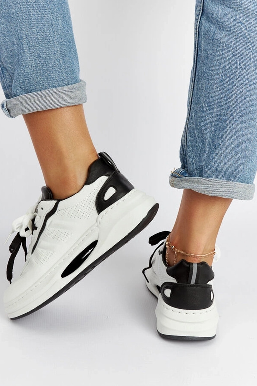 Sneakers bianco e nero Galdino