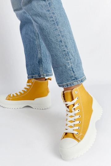 Sneakers alte gialle Ronchis 2