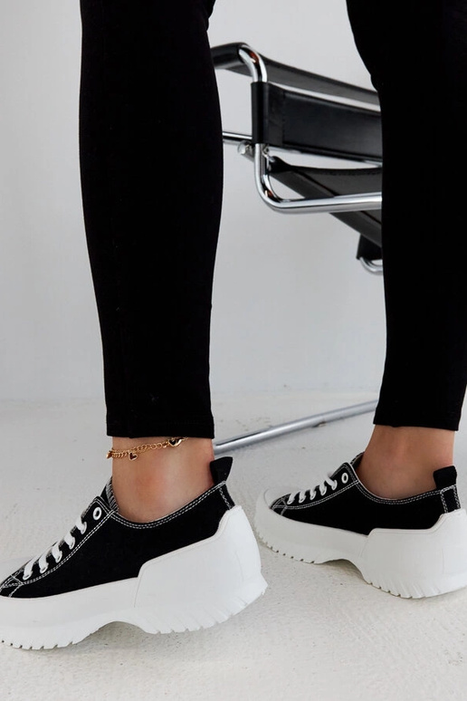 Sneakers con plateau Monteleone nere