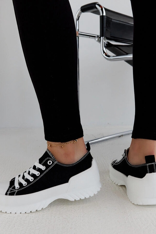 Sneakers con plateau Monteleone nere