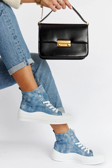 Sneakers con plateau blu... 2