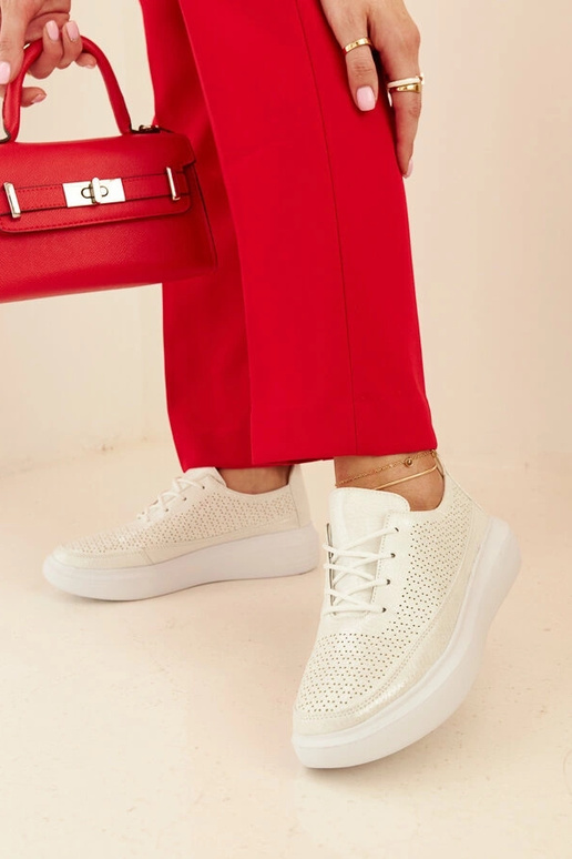 Sneakers da donna argento con...