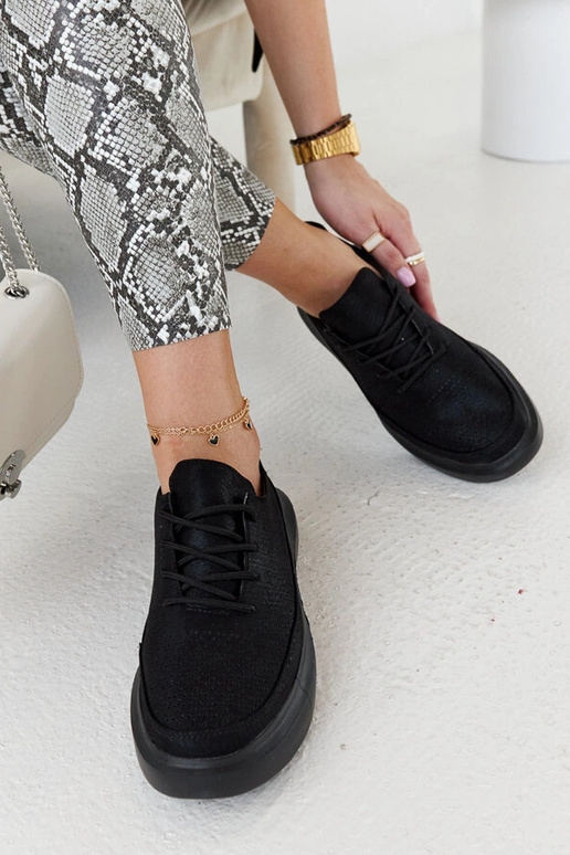 Sneakers nere da donna con plateau,...