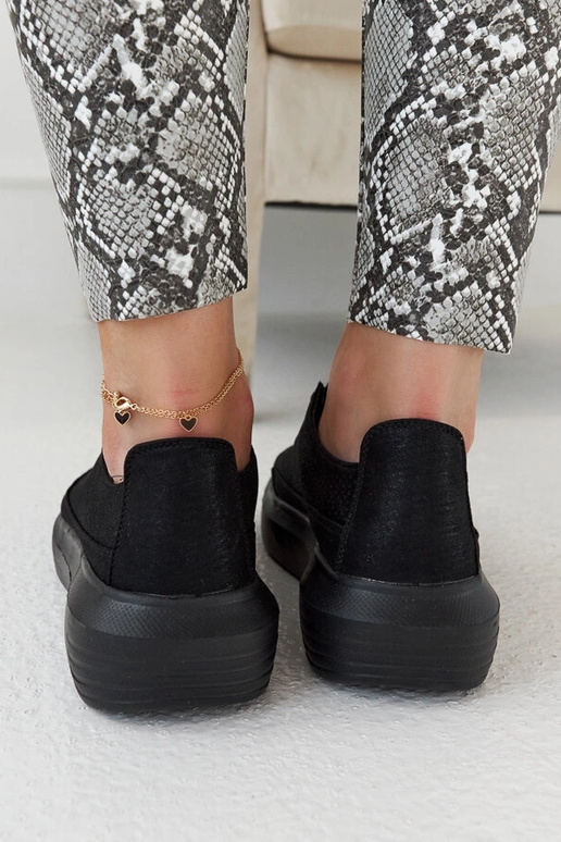 Sneakers nere da donna con plateau,...