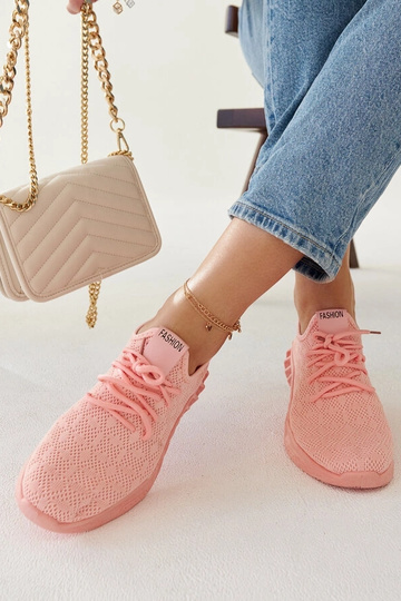 Sneakers in tessuto Mira rosa 2