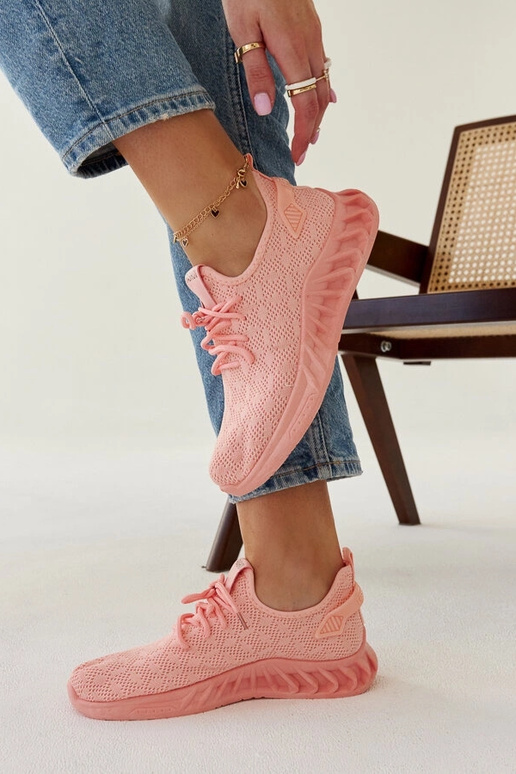 Sneakers in tessuto Mira rosa