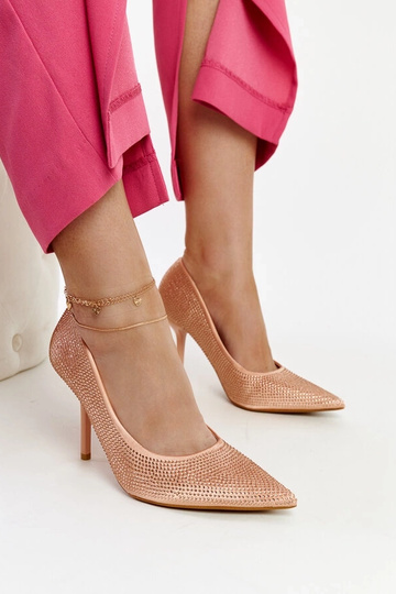 Scarpe col tacco alto Liena rosa chiaro 2