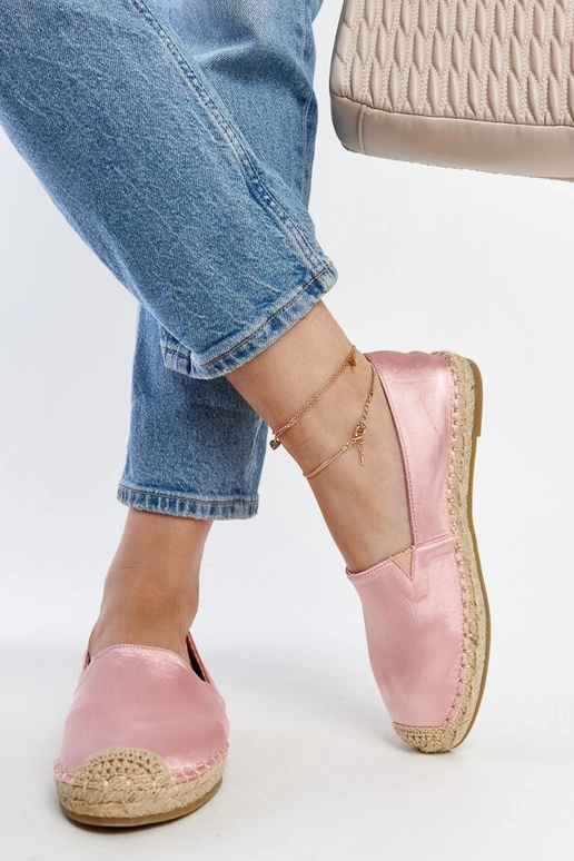 Espadrillas con plateau glitter rosa... Espadrillas con plateau glitter rosa...