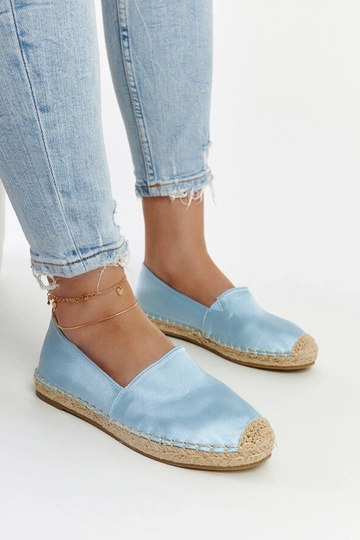 Espadrillas con plateau glitterate blu cielo Caithlin