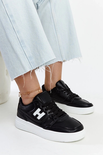 Sneakers nere su piattaforma bianca Mentha 2