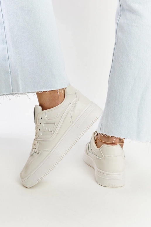 Sneakers con plateau Beige Mentha