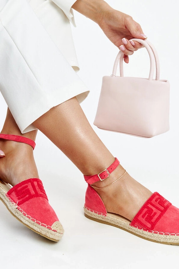 Espadrillas rosa scuro con ricamo decorativo Sonja 2