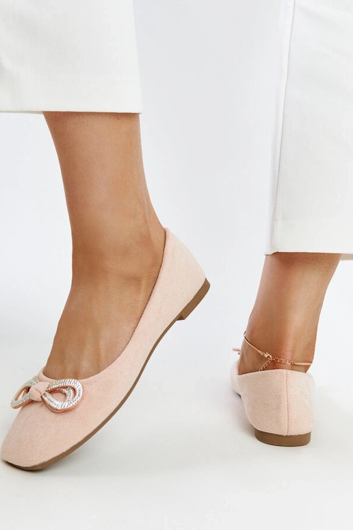 Ballerine rosa chiaro con fiocco Gaillou