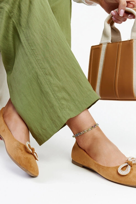 Ballerine marroni con fiocco Gaillou